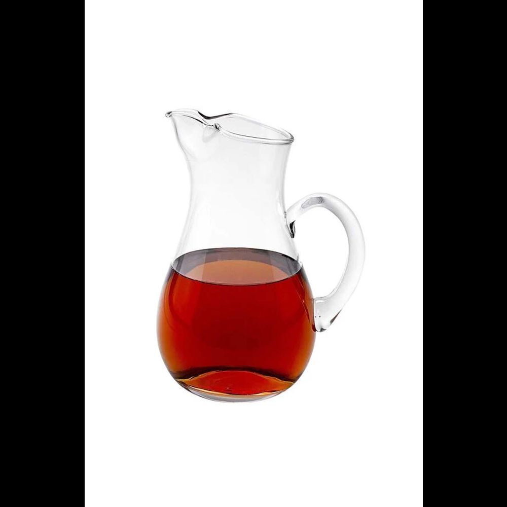Badash Zeus Mouth Blown Glass Pitcher 10", 36 Oz